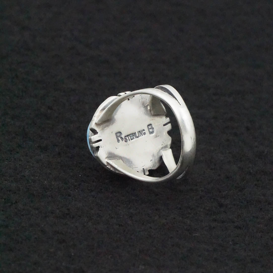 Randy Billy Turquoise & Sterling Silver Ring Size 6