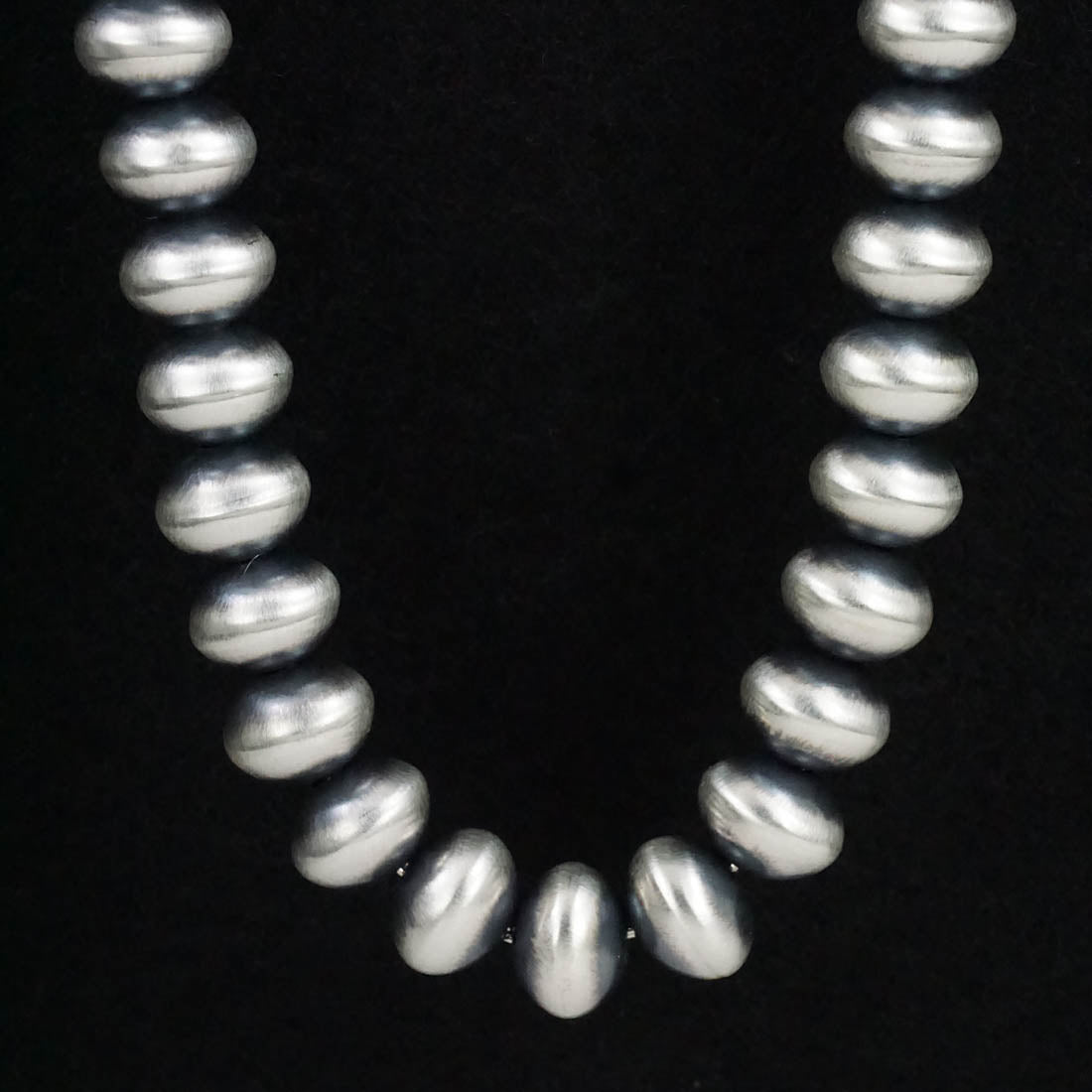 Bryannen Halwood Sterling Silver Navajo Pearl Necklace 24"