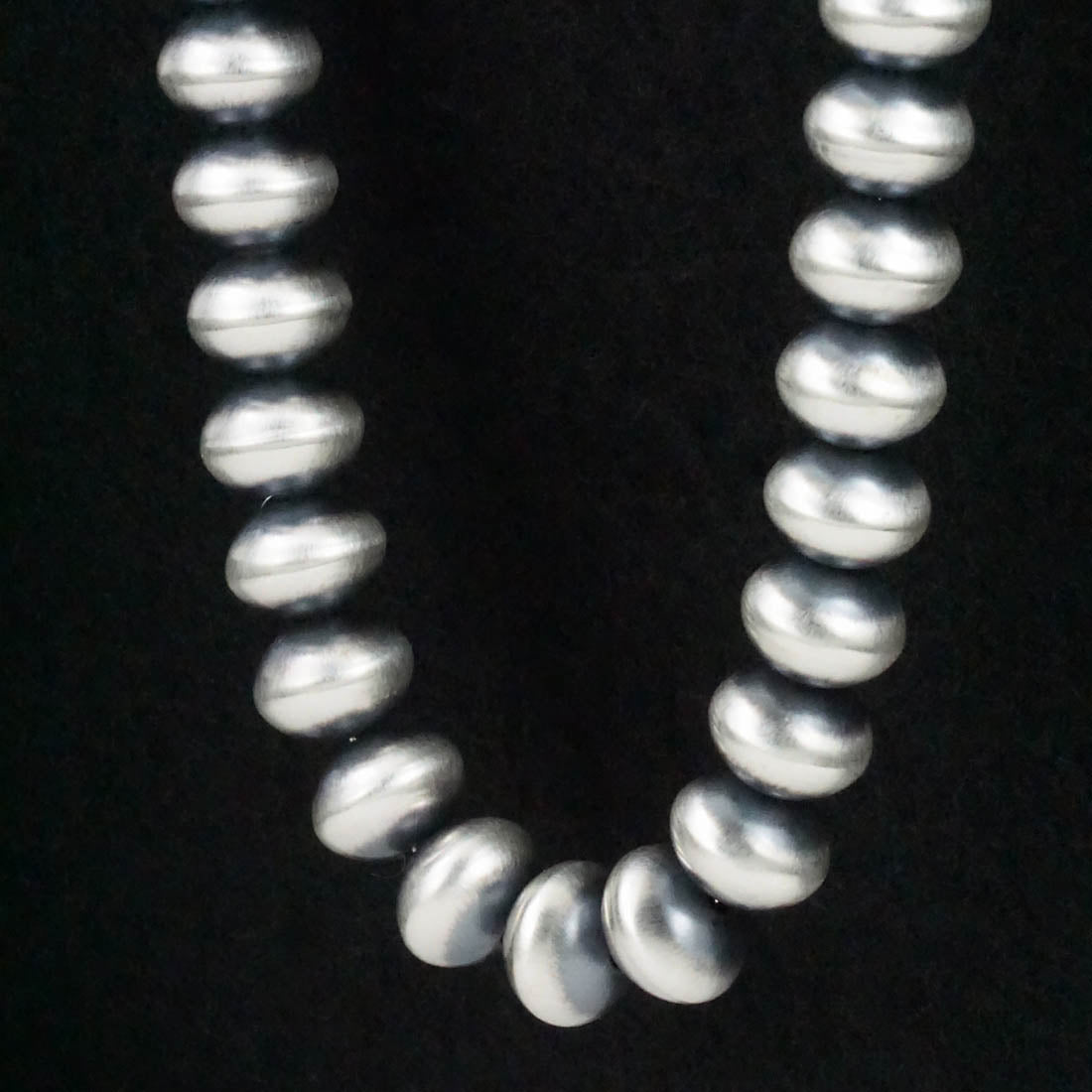 Bryannen Halwood Sterling Silver Navajo Pearl Necklace 24"