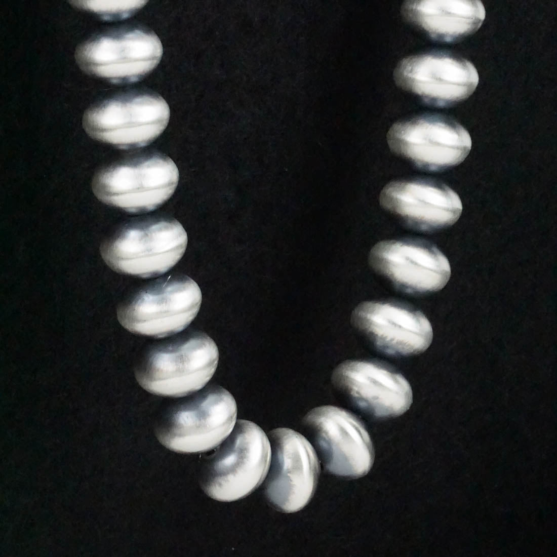 Bryannen Halwood Sterling Silver Navajo Pearl Necklace 24"