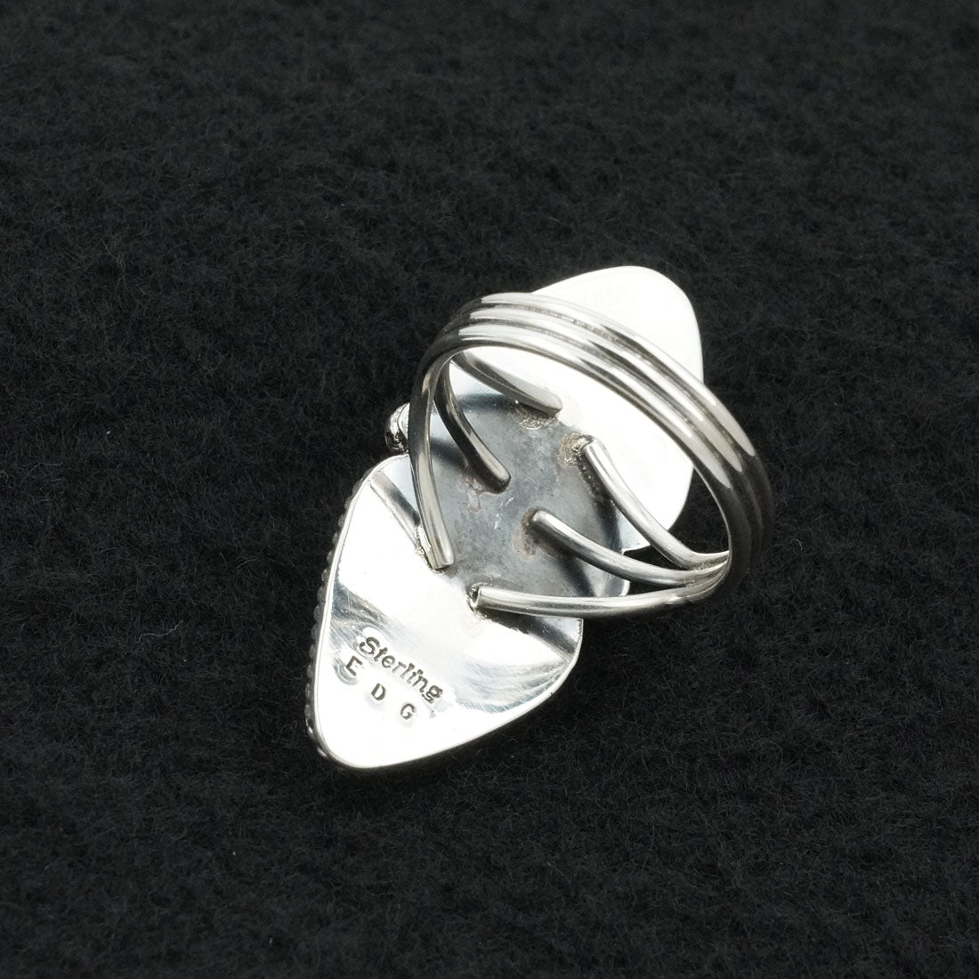 Eugene Gruber Turquoise & Sterling Silver Ring Size 9