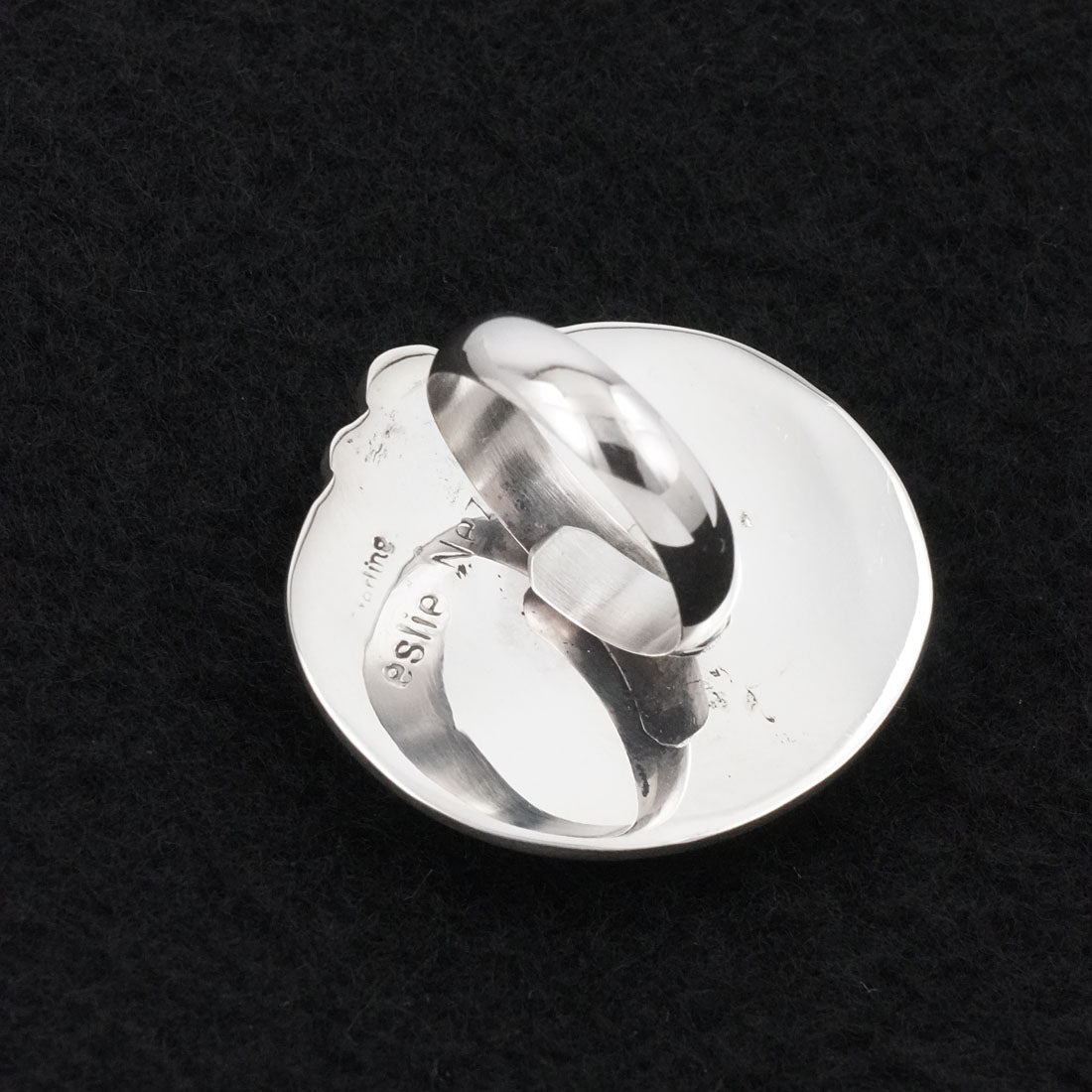Leslie Nez Turquoise & Sterling Silver Ring Adjustable