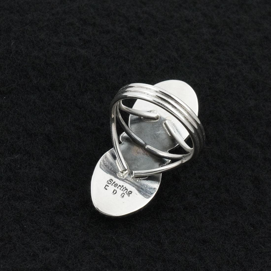 Eugene Gruber Turquoise & Sterling Silver Ring Size 7