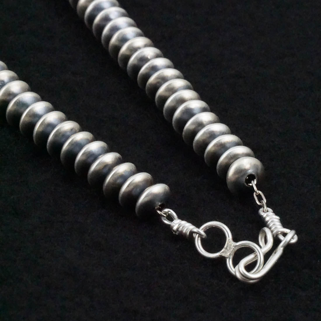 Bryannen Halwood Sterling Silver Navajo Pearl Necklace 20"