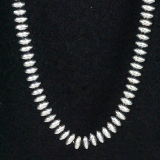 Bryannen Halwood Sterling Silver Navajo Pearl Necklace 24"