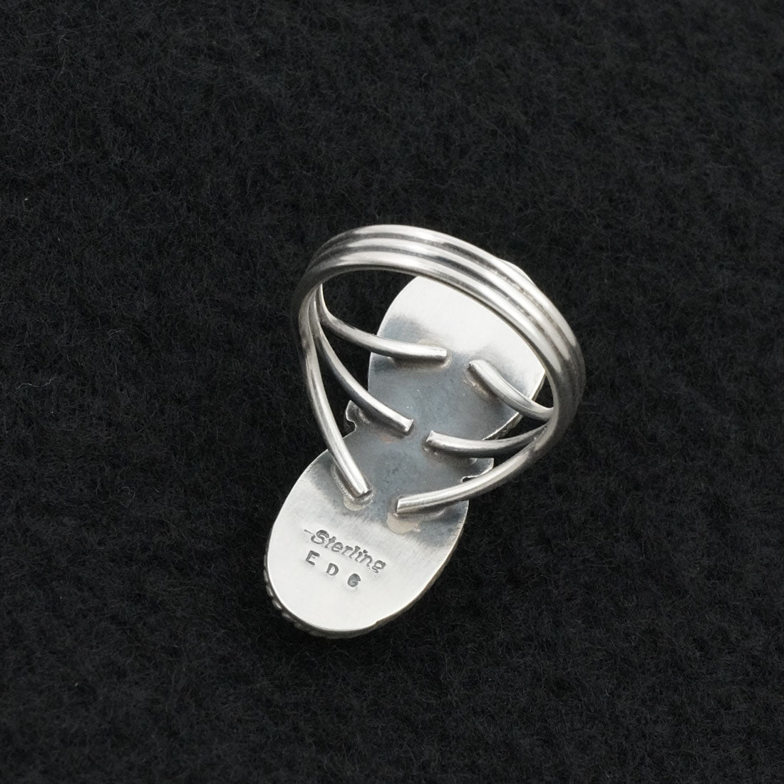 Eugene Gruber Turquoise & Sterling Silver Ring Size 8