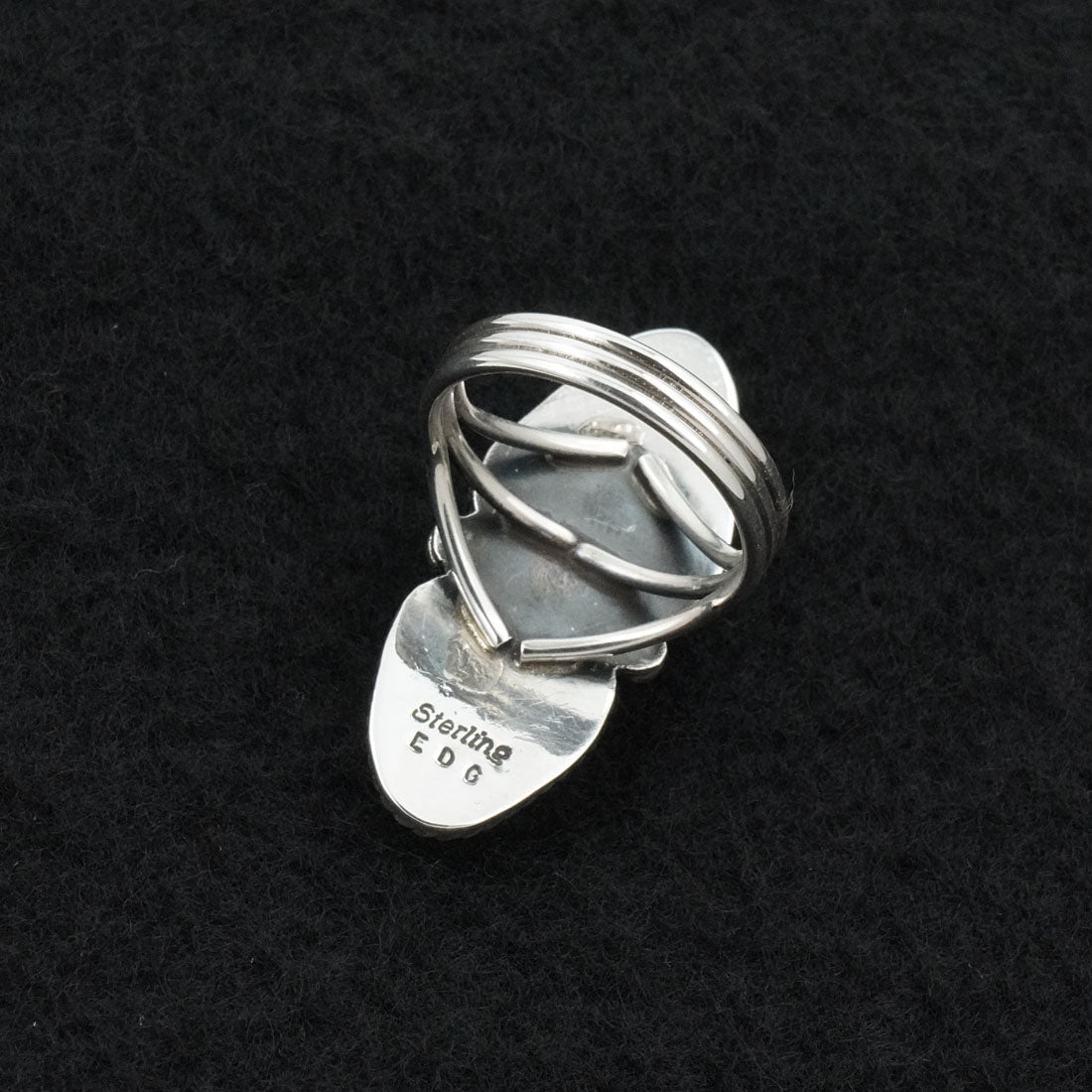 Eugene Gruber Turquoise & Sterling Silver Ring Size 7