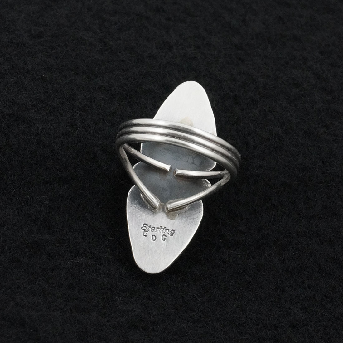 Eugene Gruber Turquoise & Sterling Silver Ring Size 7