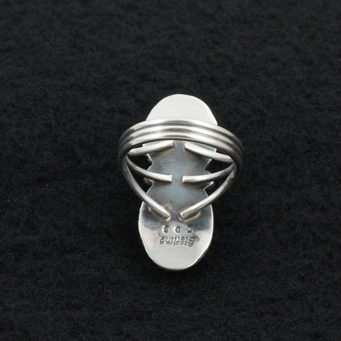 Eugene Gruber Turquoise & Sterling Silver Ring Size 6