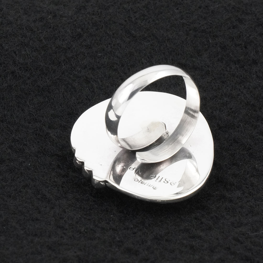 Leslie Nez Turquoise & Sterling Silver Ring Adjustable