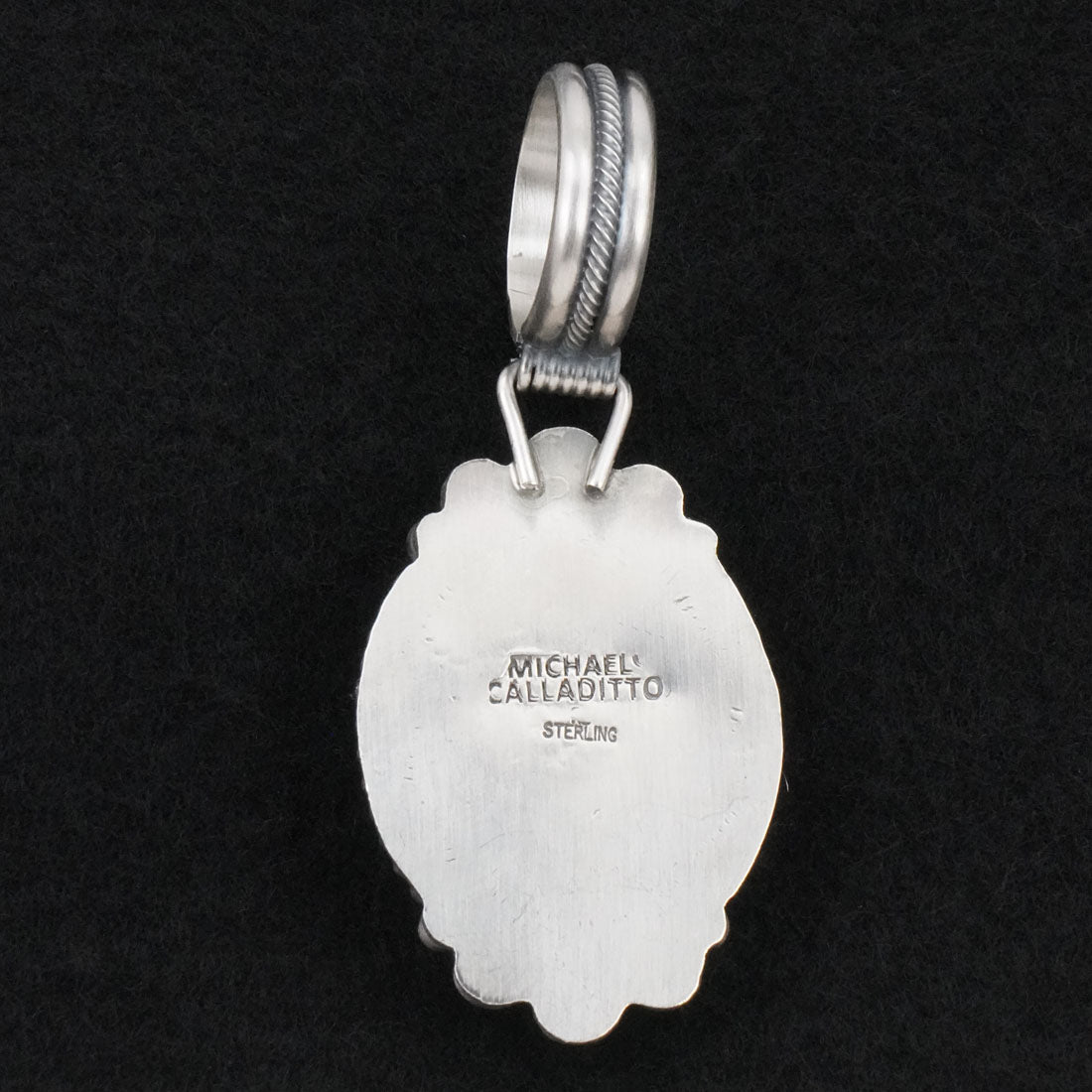 Michael Calladitto Turquoise & Sterling Silver Pendant