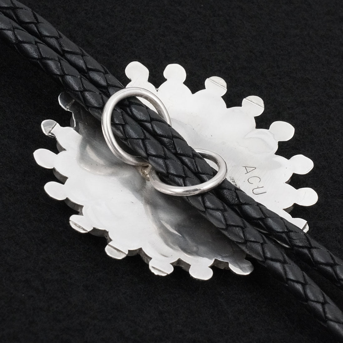 April Unkestine Multi-Stone & Sterling Silver Bolo Tie