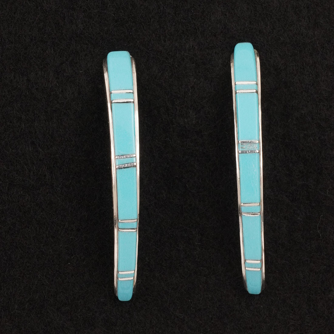Terrance Panteah Turquoise & Sterling Silver Earrings