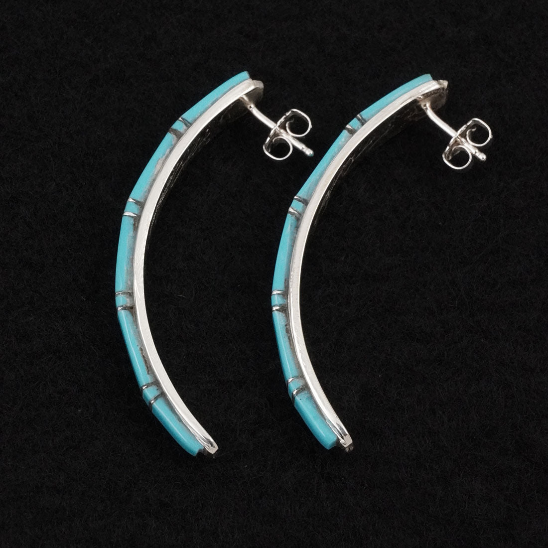Terrance Panteah Turquoise & Sterling Silver Earrings