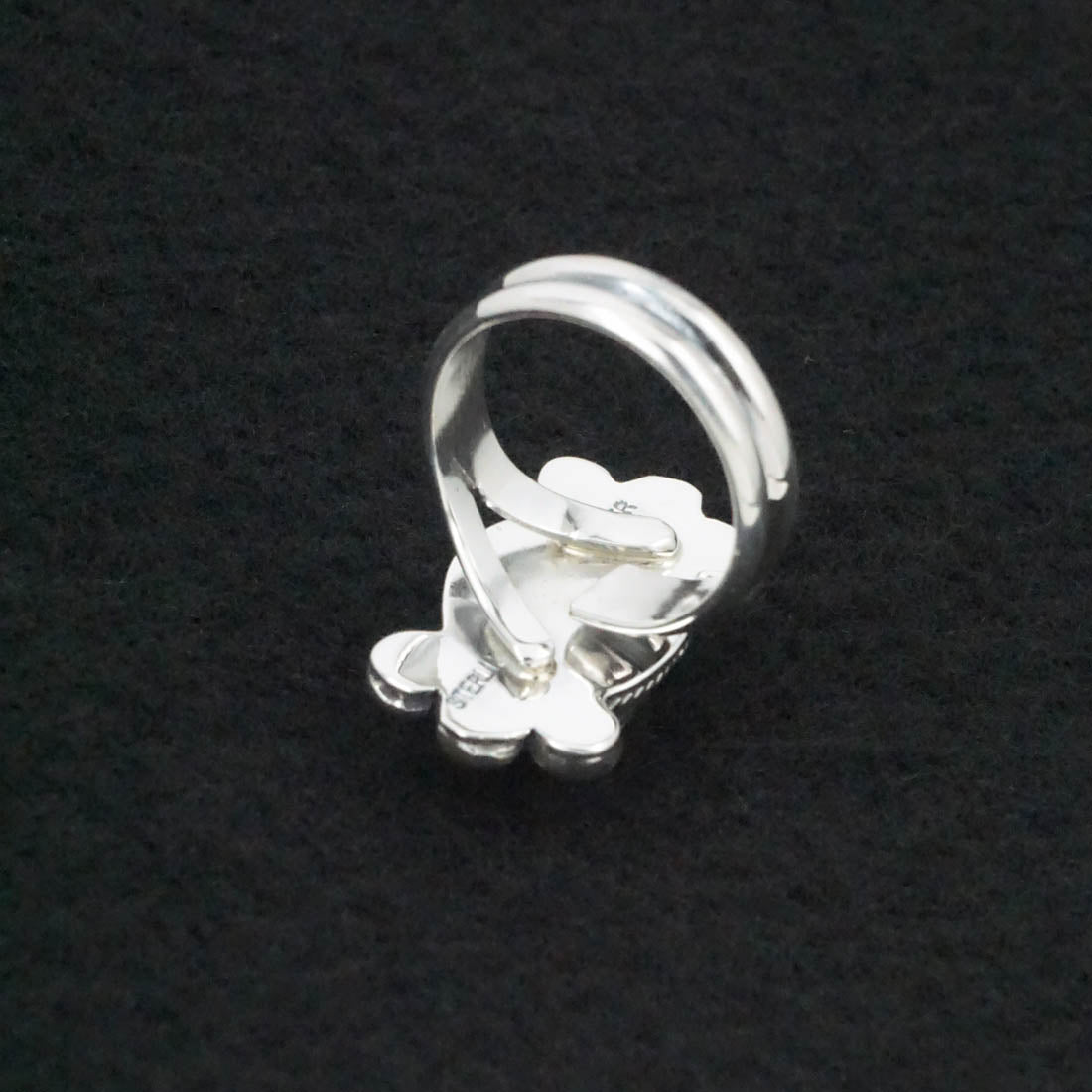 Joelias Draper Turquoise & Sterling Silver Ring Size Adj.