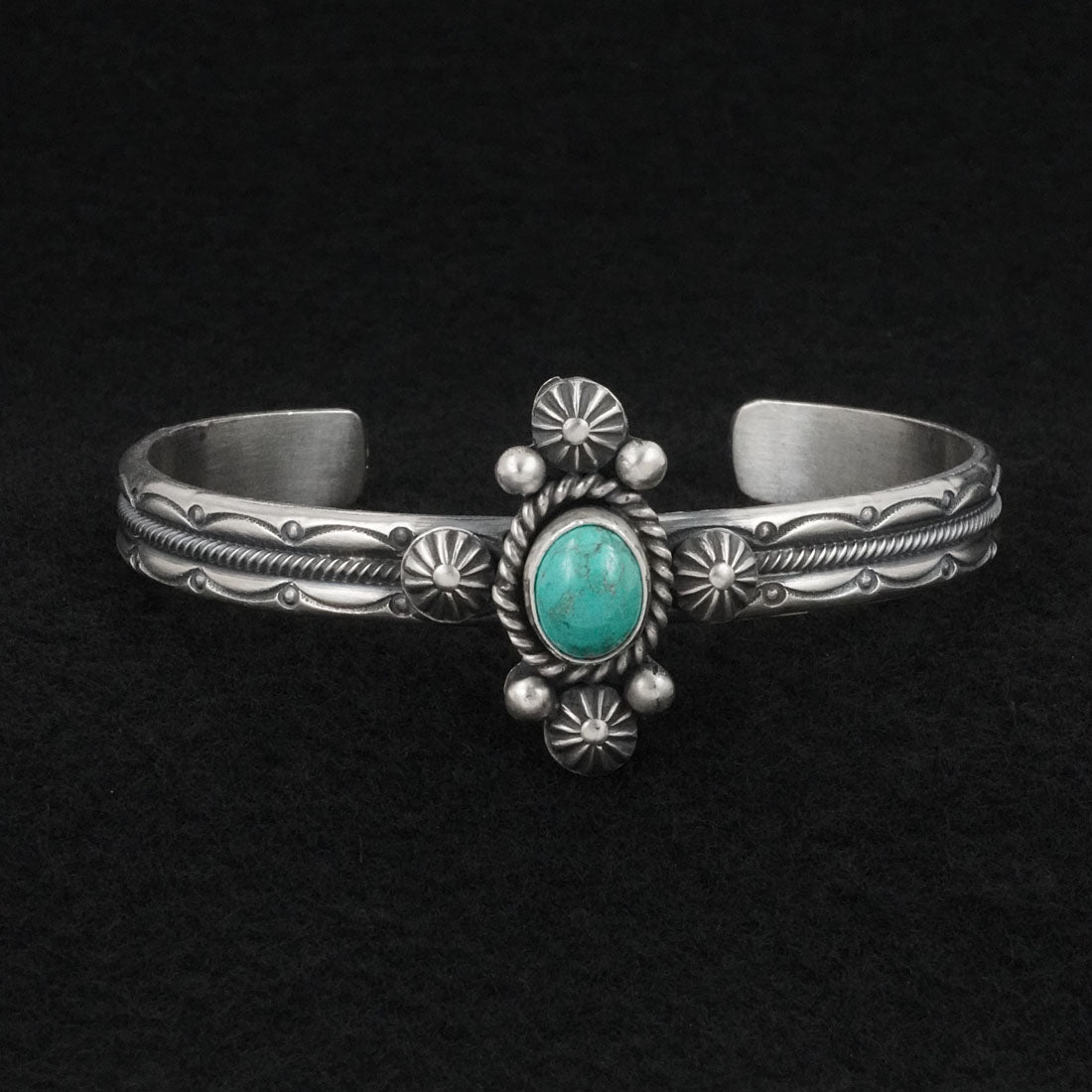 Michael Calladitto Turquoise & Sterling Silver Bracelet