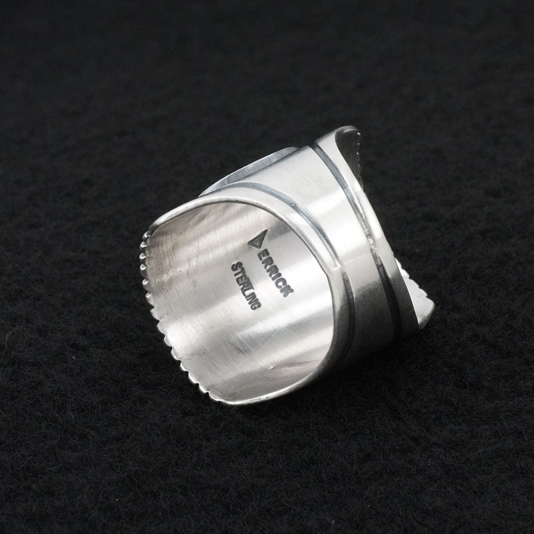 Derrick Gordon Turquoise & Sterling Silver Ring Sz. 9