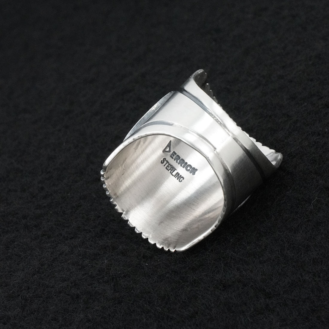 Derrick Gordon Turquoise & Sterling Silver Ring Sz. 8