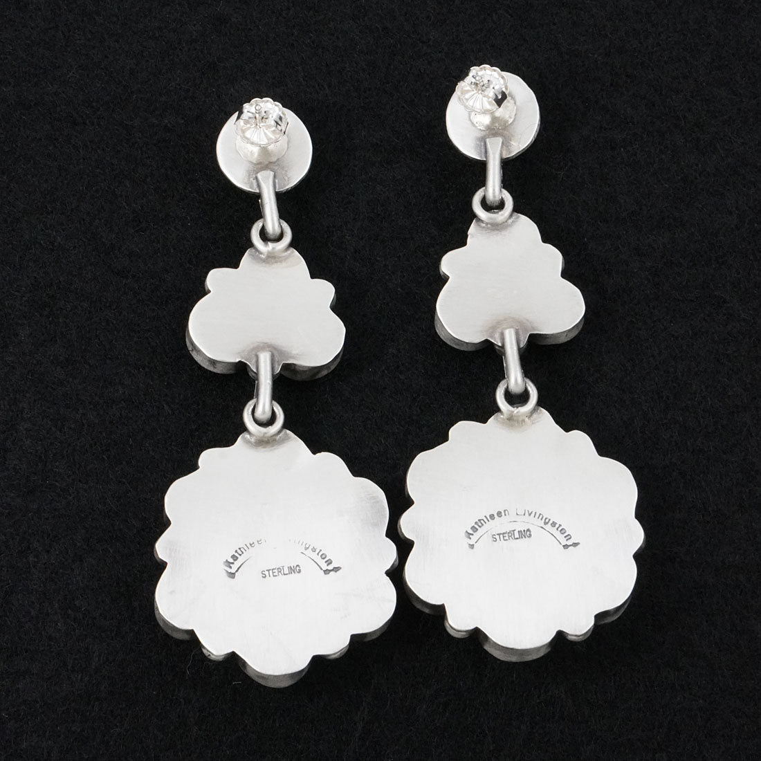 Kathleen Livingston Turquoise & Sterling Silver Earrings