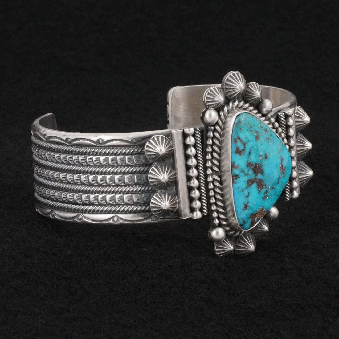 Michael Calladitto Turquoise & Sterling Silver Bracelet