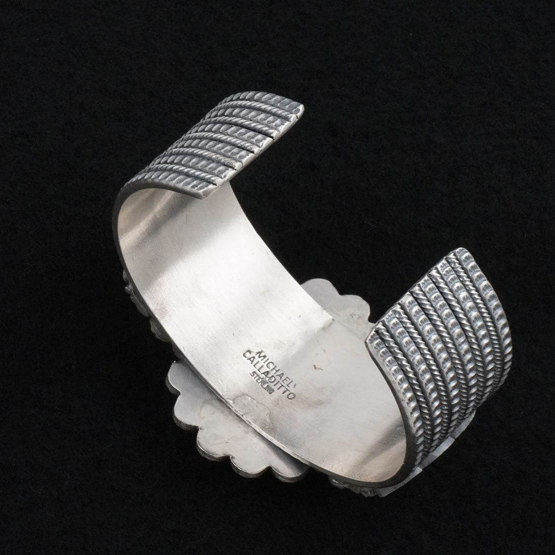 Michael Calladitto Turquoise & Sterling Silver Bracelet