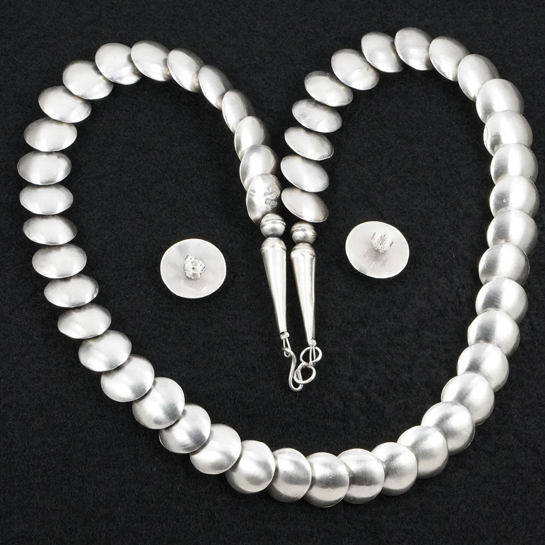 Tim Thompson Sterling Silver Necklace & Earrings Set