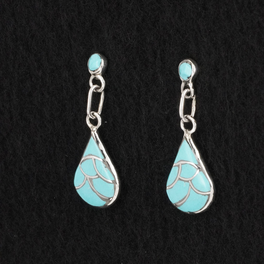 Orena Leekya Turquoise & Sterling Silver Earrings