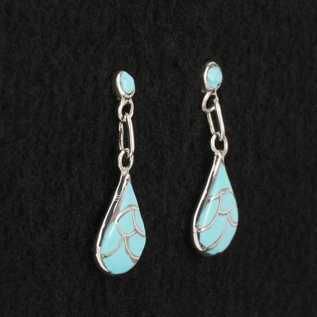 Orena Leekya Turquoise & Sterling Silver Earrings