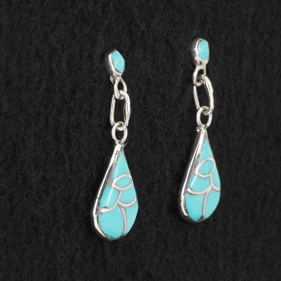 Orena Leekya Turquoise & Sterling Silver Earrings
