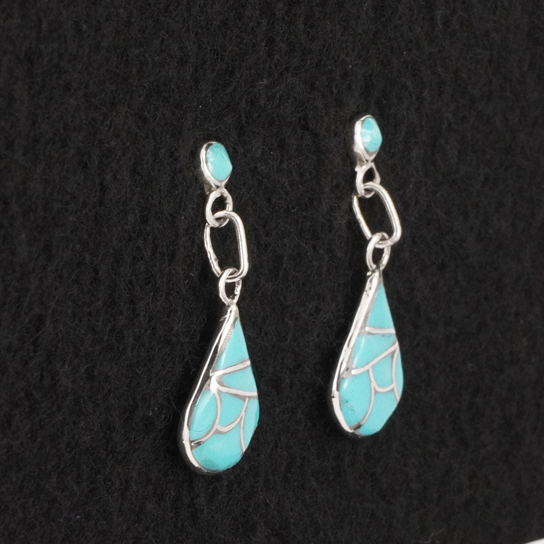 Orena Leekya Turquoise & Sterling Silver Earrings