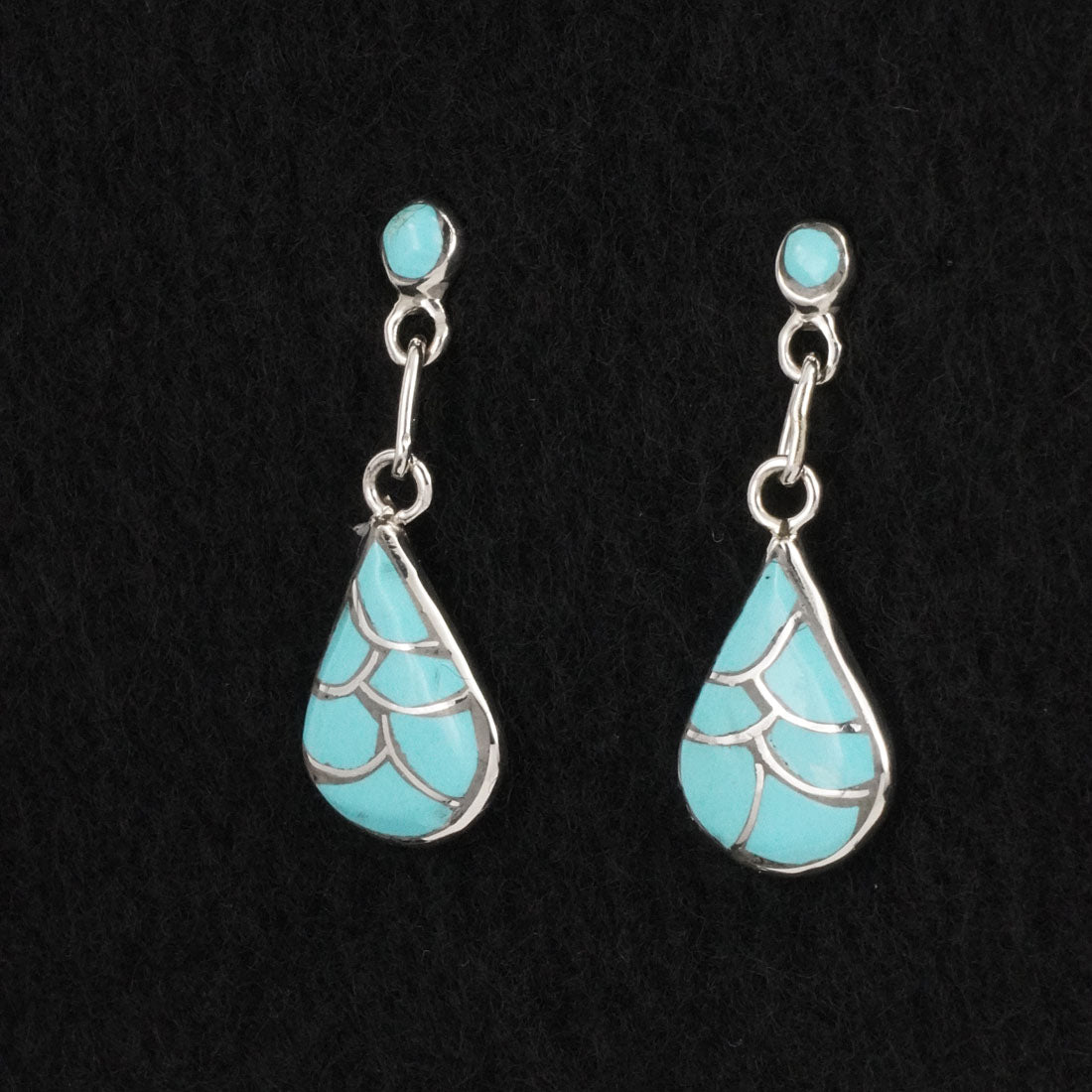 Orena Leekya Turquoise & Sterling Silver Earrings