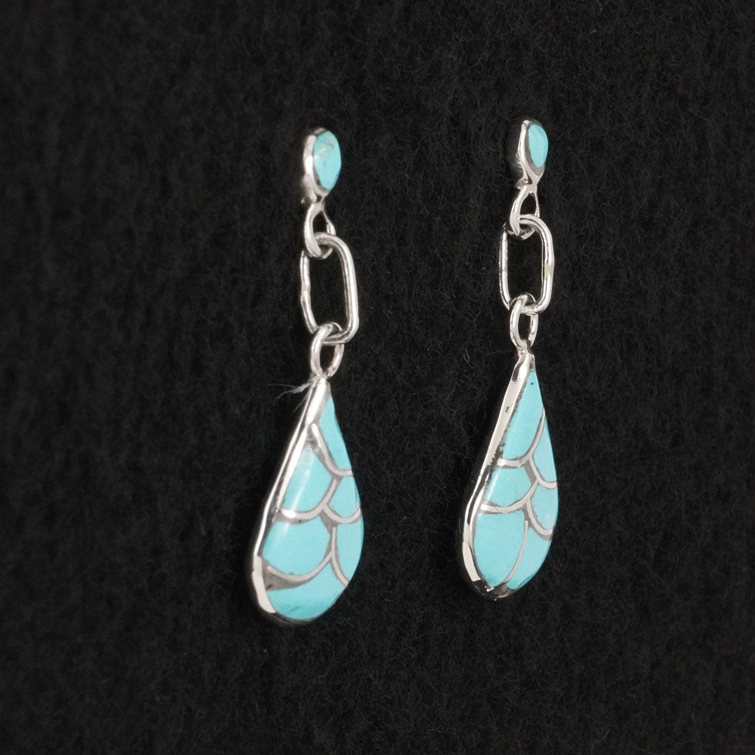 Orena Leekya Turquoise & Sterling Silver Earrings