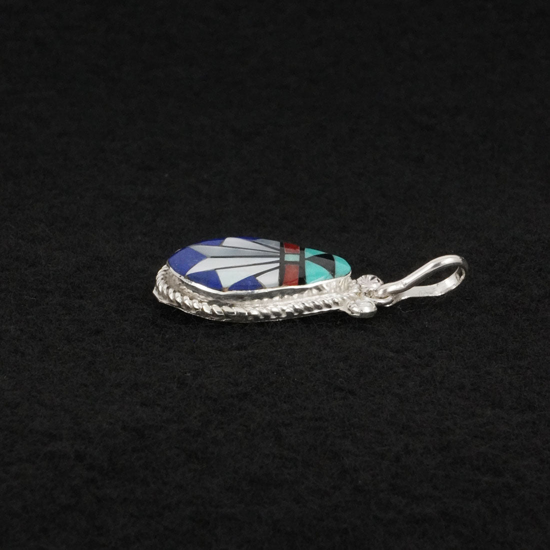 Ola Eriacho Multi-Stone & Sterling Silver Pendant
