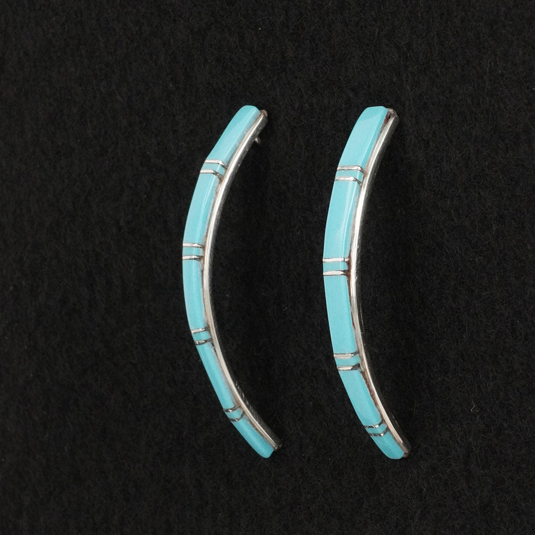 Terrance Panteah Turquoise & Sterling Silver Earrings