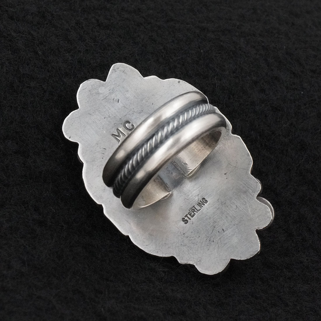 Michael Calladitto Turquoise & Sterling Silver Ring Size 7