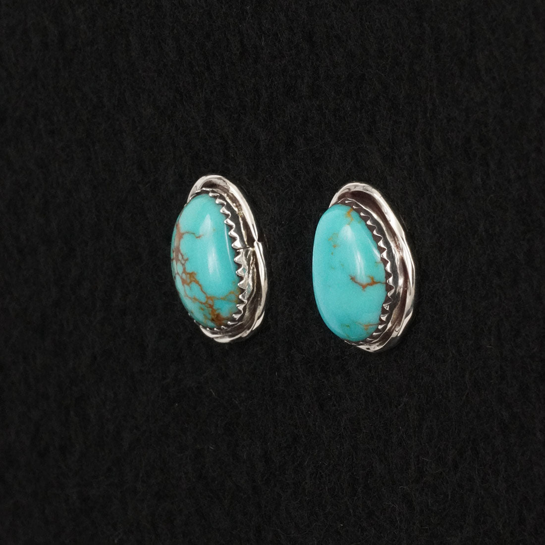 Ernest Hawthorne Turquoise & Sterling Silver Earrings