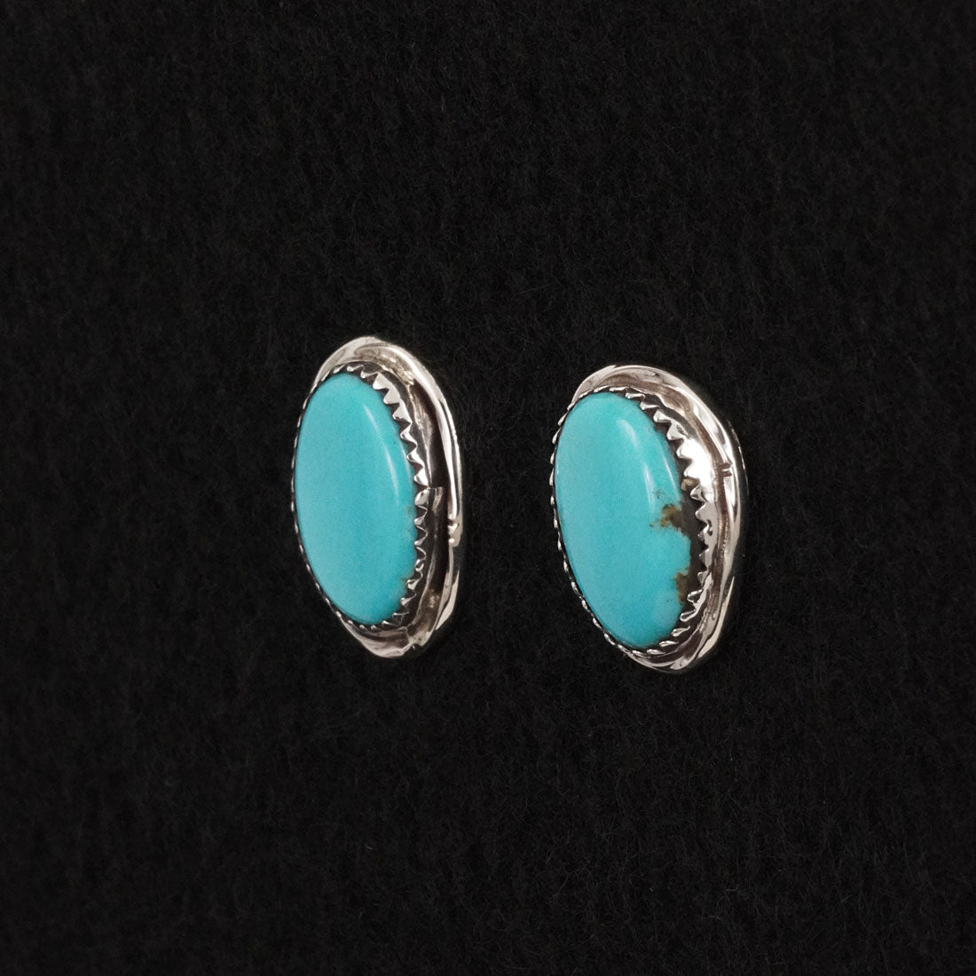 Ernest Hawthorne Turquoise & Sterling Silver Earrings
