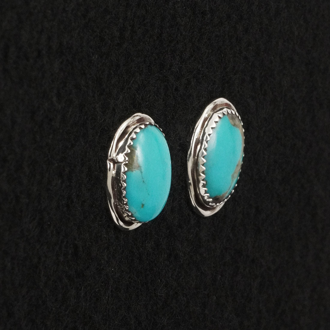 Ernest Hawthorne Turquoise & Sterling Silver Earrings
