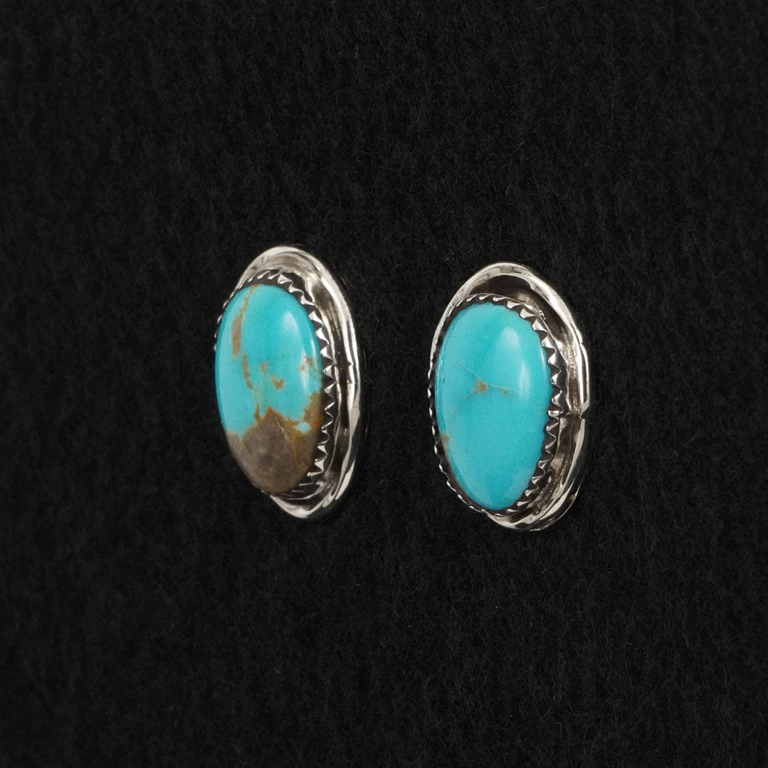 Ernest Hawthorne Turquoise & Sterling Silver Earrings