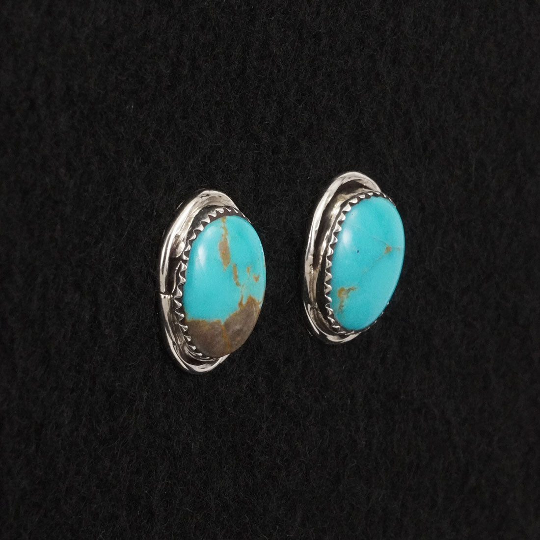 Ernest Hawthorne Turquoise & Sterling Silver Earrings