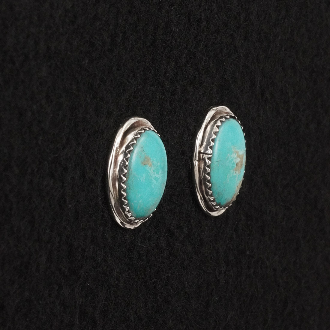 Ernest Hawthorne Turquoise & Sterling Silver Earrings