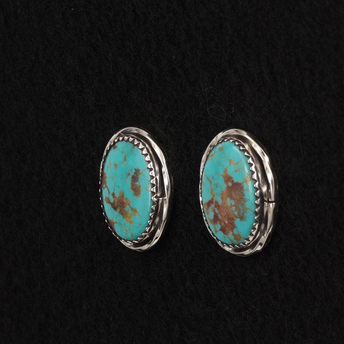 Ernest Hawthorne Turquoise & Sterling Silver Earrings