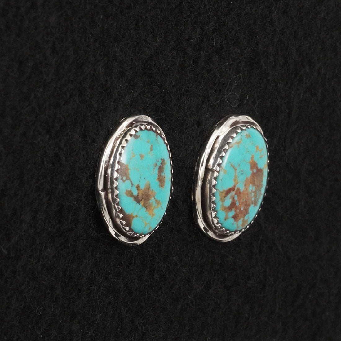 Ernest Hawthorne Turquoise & Sterling Silver Earrings