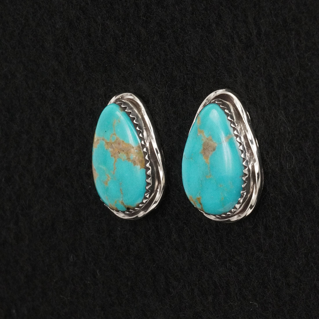 Ernest Hawthorne Turquoise & Sterling Silver Earrings