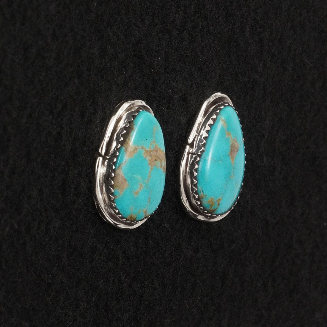 Ernest Hawthorne Turquoise & Sterling Silver Earrings