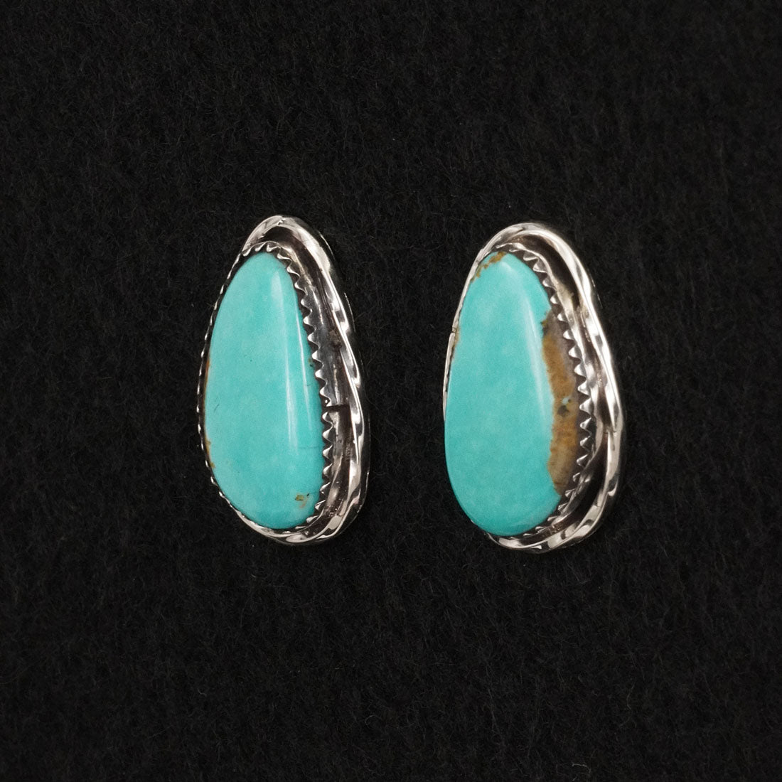 Ernest Hawthorne Turquoise & Sterling Silver Earrings