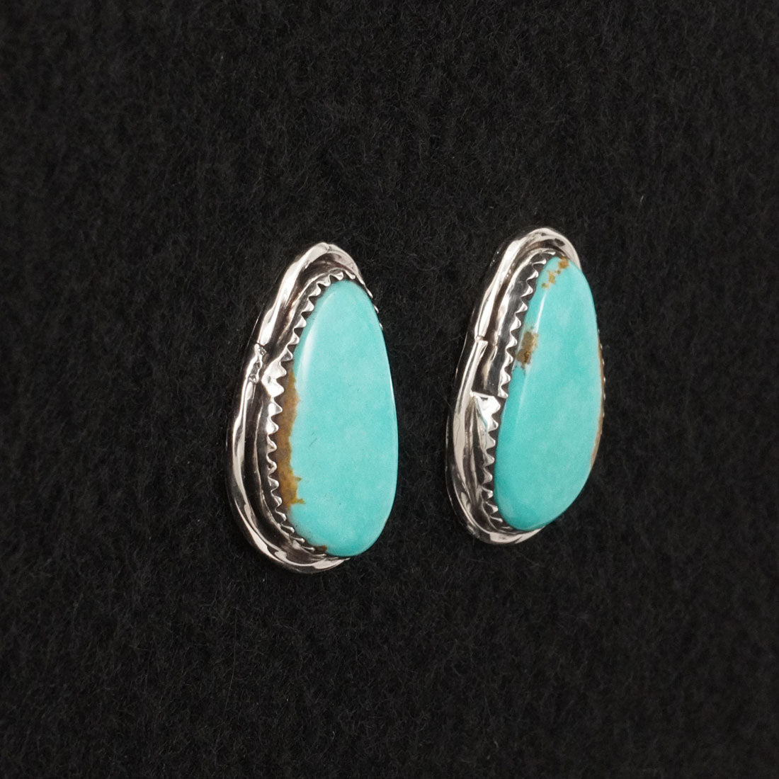 Ernest Hawthorne Turquoise & Sterling Silver Earrings