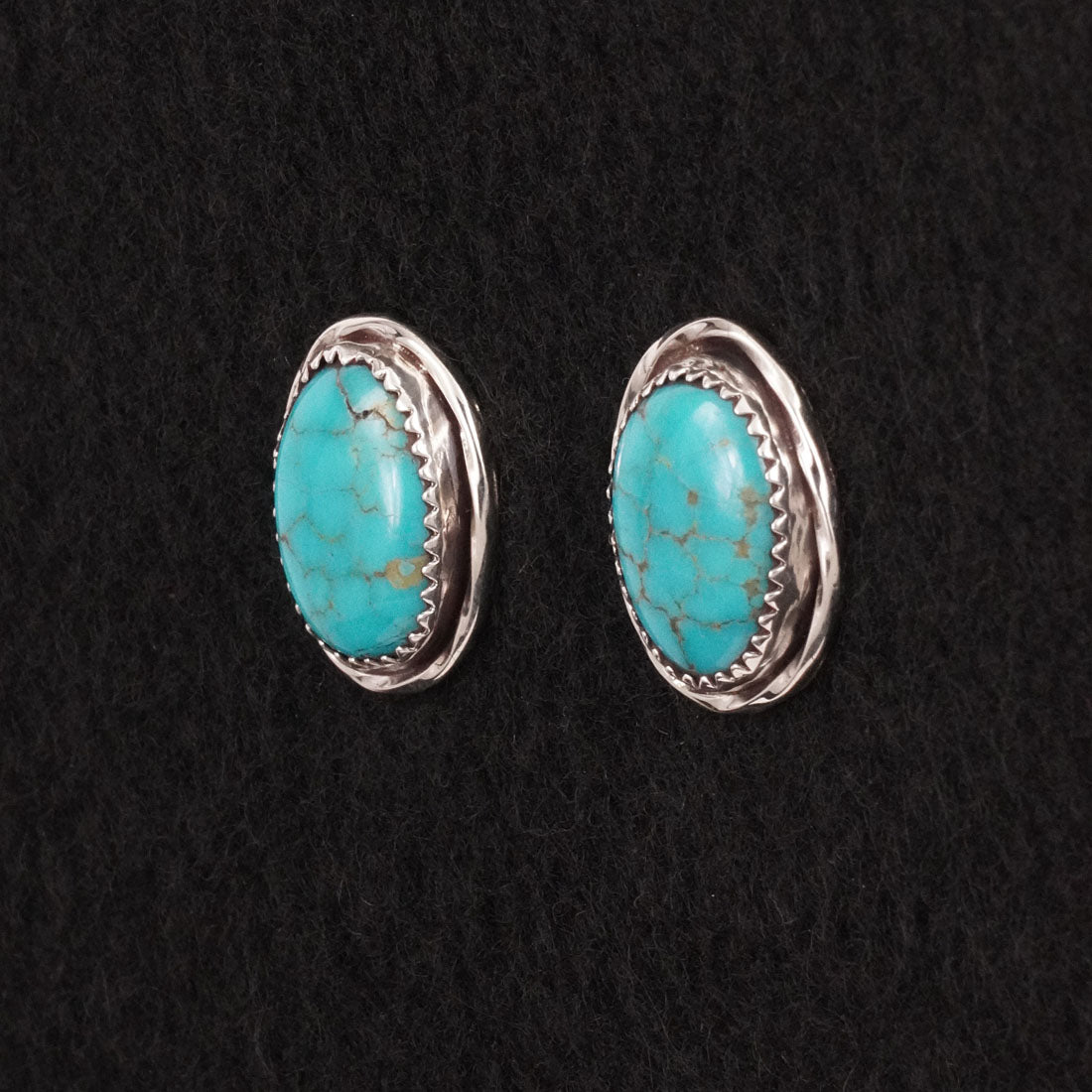 Ernest Hawthorne Turquoise & Sterling Silver Earrings