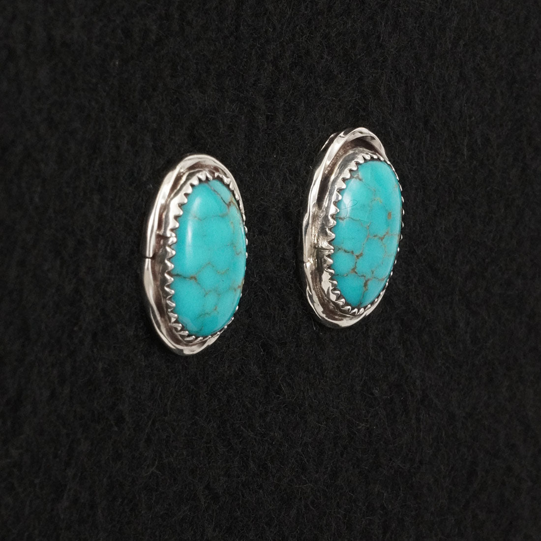 Ernest Hawthorne Turquoise & Sterling Silver Earrings