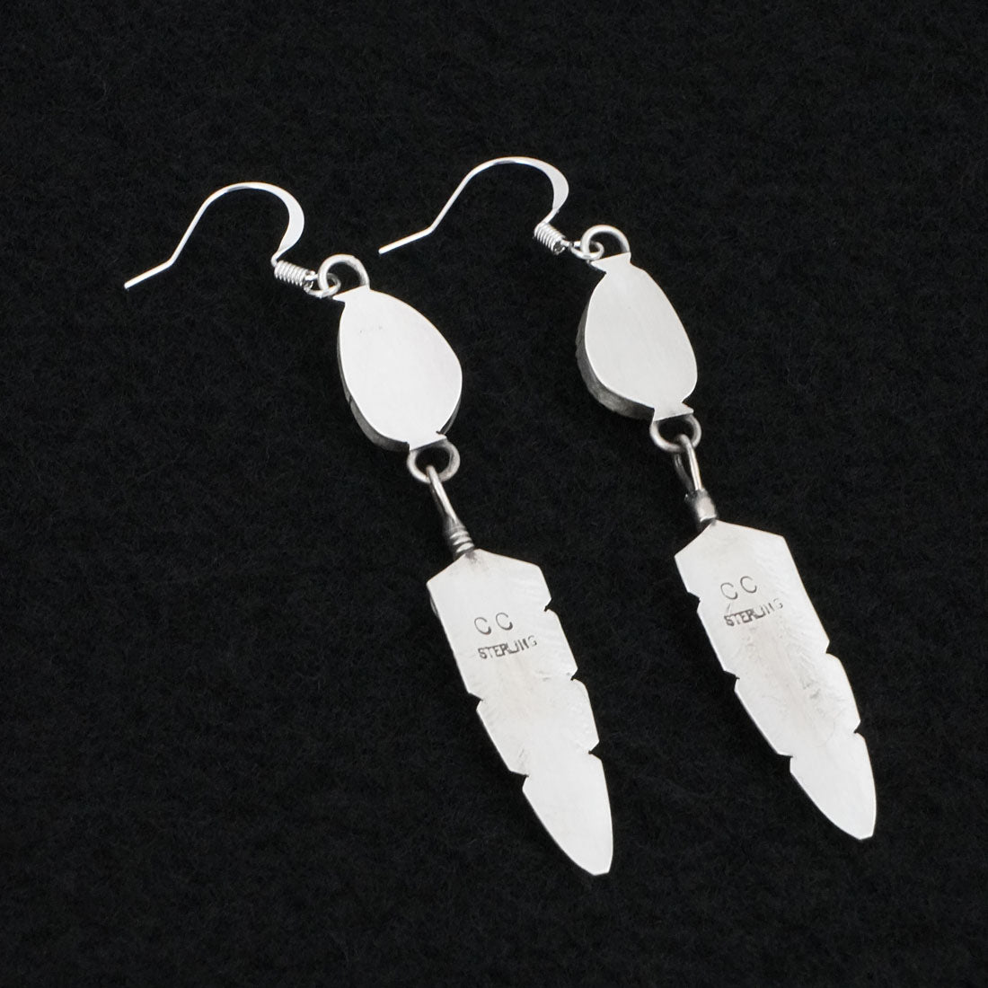 Chris Charley Turquoise & Sterling Silver Earrings